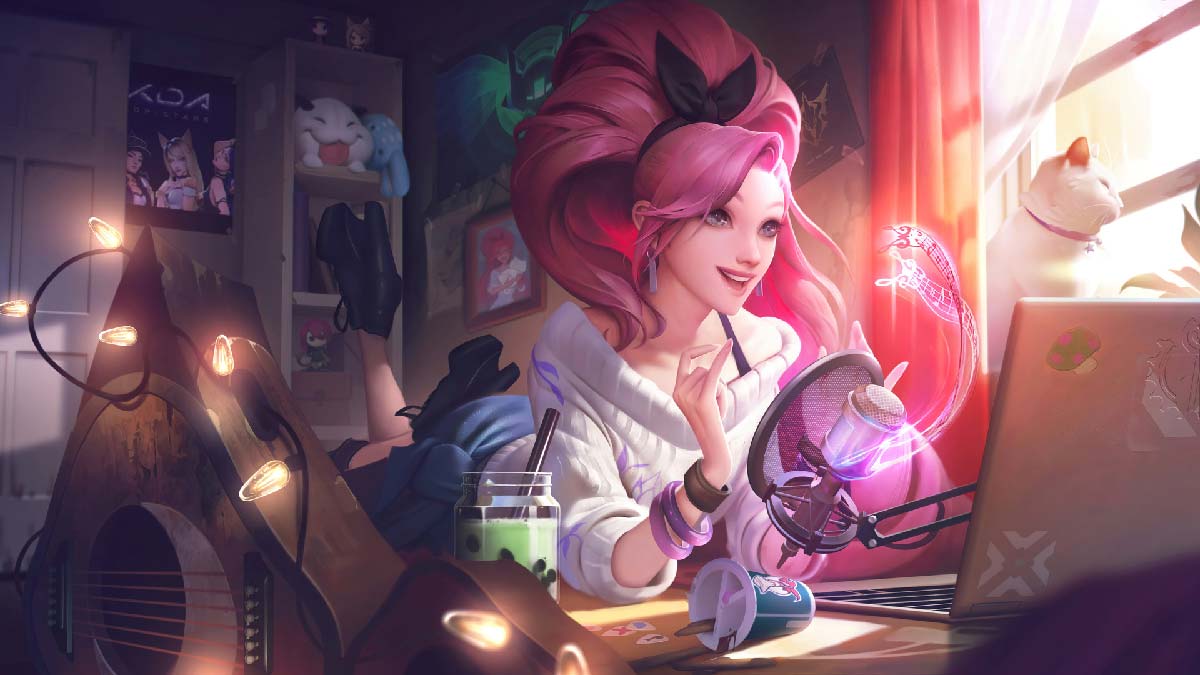 KDA All Out Seraphine Indie Wallpaper LOL
